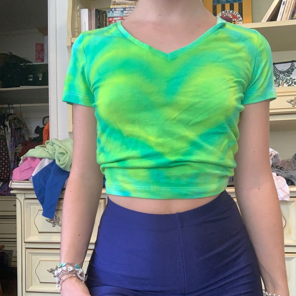 Tie dye heart t-shirt